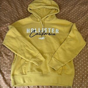 Hollister Mustard Hoodie with Logo